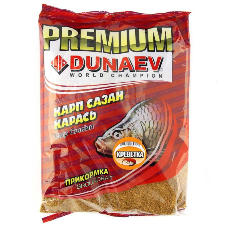 Прикормка DUNAEV-PREMIUM 1 кг Карп-Сазан Креветка