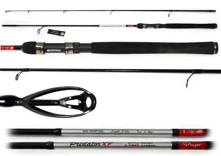 Спиннинг Stinger Predator NS 702L, 2,13 м, тест 3–16 г  для ловли окуня, щуки и судака