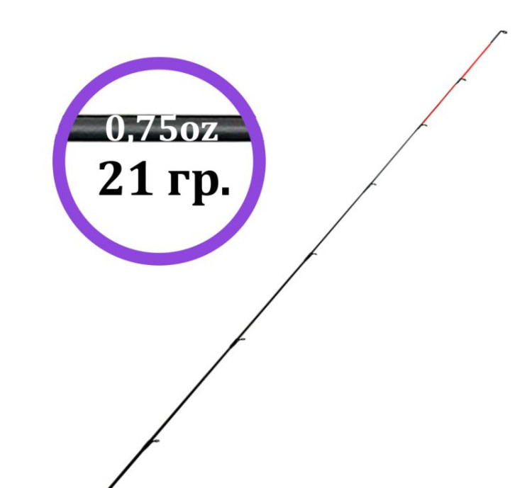 Квивертип 0,75 oz (carbon) к удилищу пикер Volzhanka Pro Sport Combo 10-11ft 25+ Elit