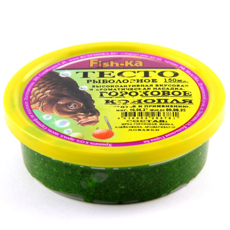 Тесто готовое Fish-ka гороховое (конопля) 150г