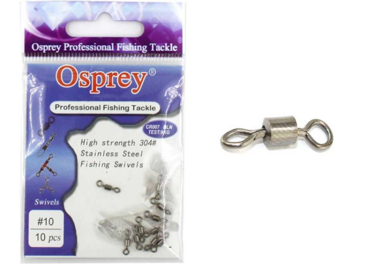 Вертлюг цилиндрический Osprey #10 9кг CR007 BLN (10 шт)