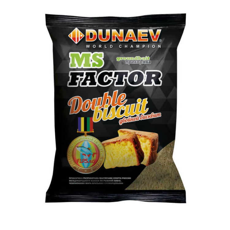 Прикормка DUNAEV-MS FACTOR 1 кг Бисквитный взрыв