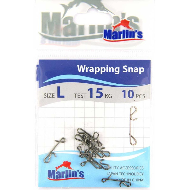Застежка безузловая Marlin' Wrapping Snap size L уп.10шт. SH7011-002