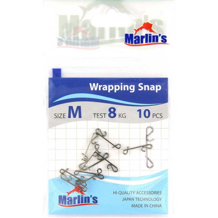 Застежка безузловая Marlin' Wrapping Snap size M уп.10шт. SH7011-001