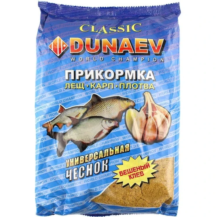 Прикормка DUNAEV КЛАССИКА 0,9кг Универсальная Чеснок